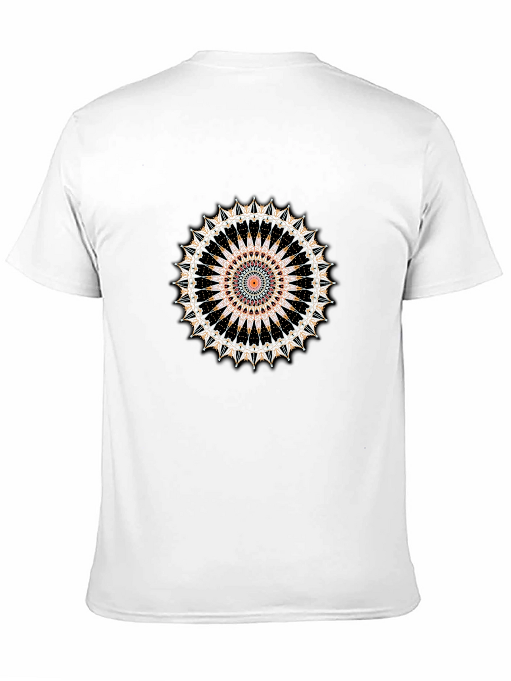 Mandala Graphic Tee - Stylish Mens Black T-Shirt