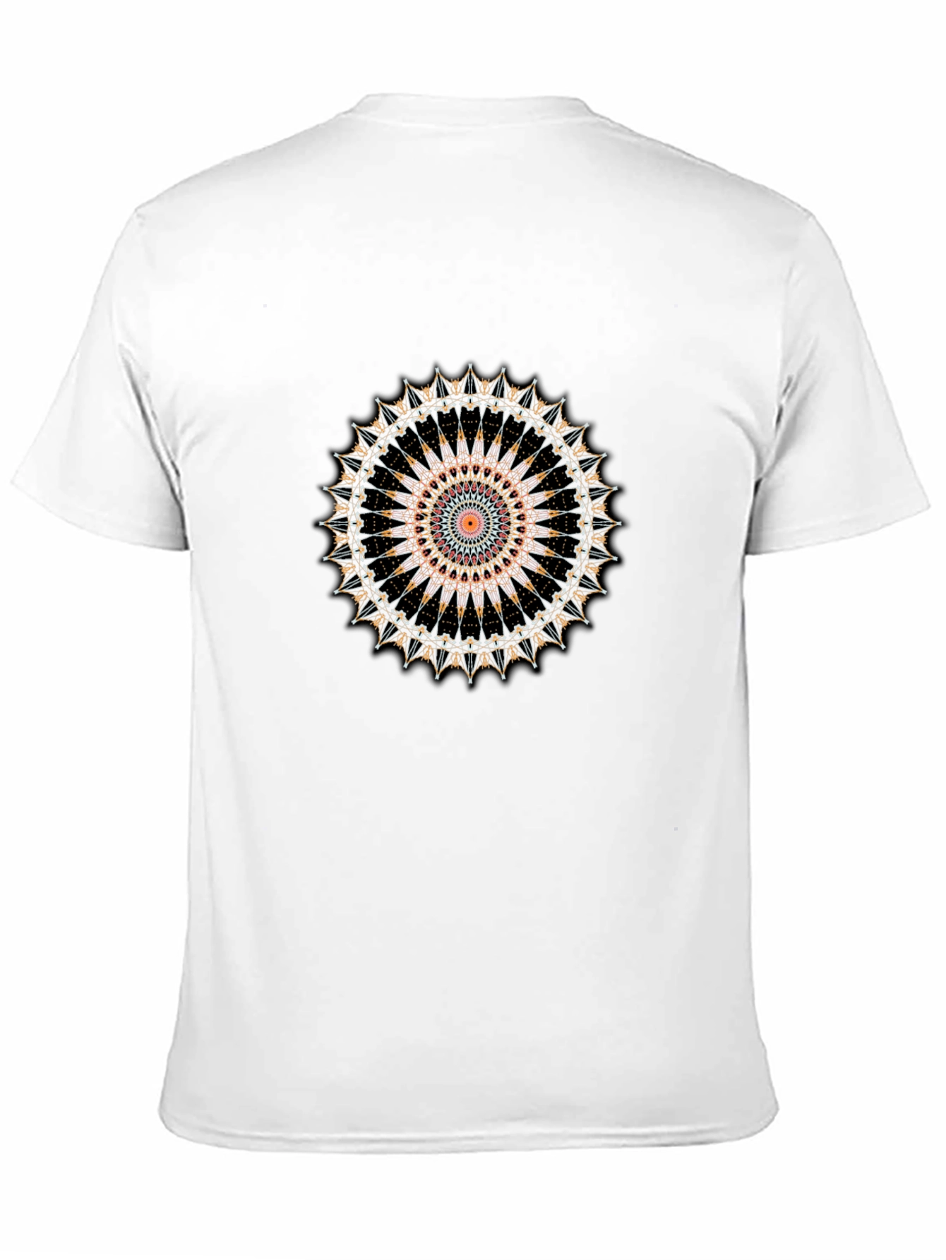 Mandala Graphic Tee - Stylish Mens Black T-Shirt