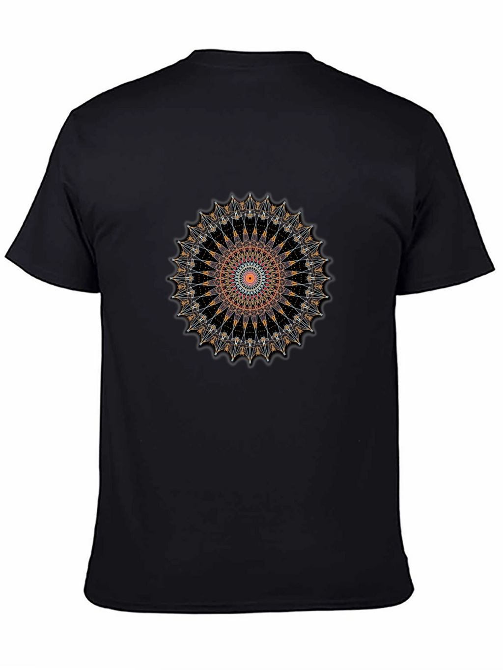 Mandala Graphic Tee - Stylish Mens Black T-Shirt