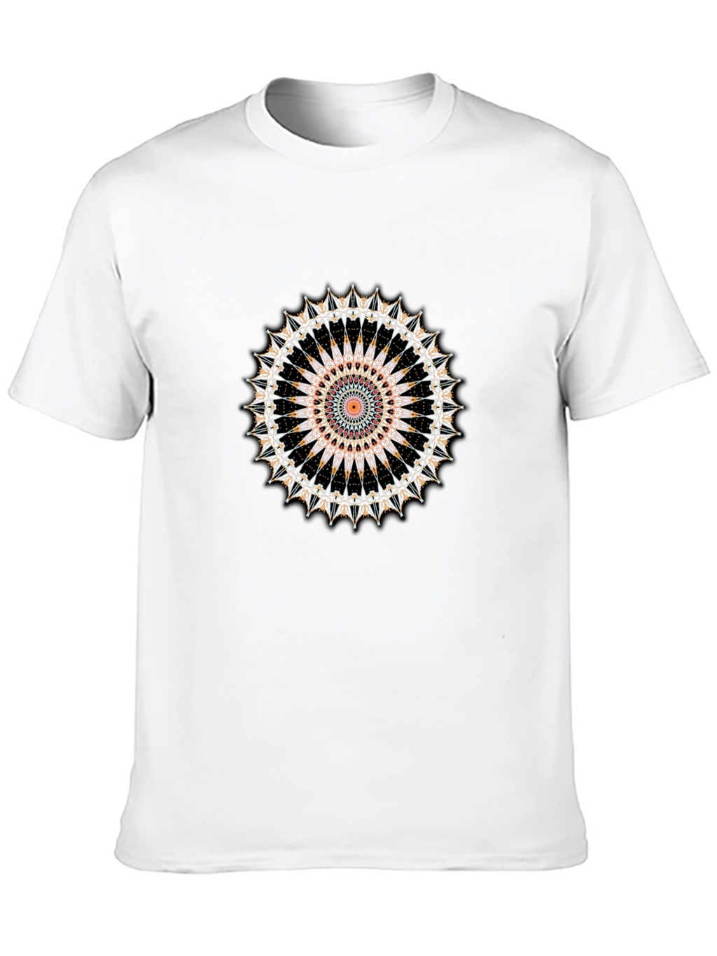 Mandala Graphic Tee - Stylish Mens Black T-Shirt