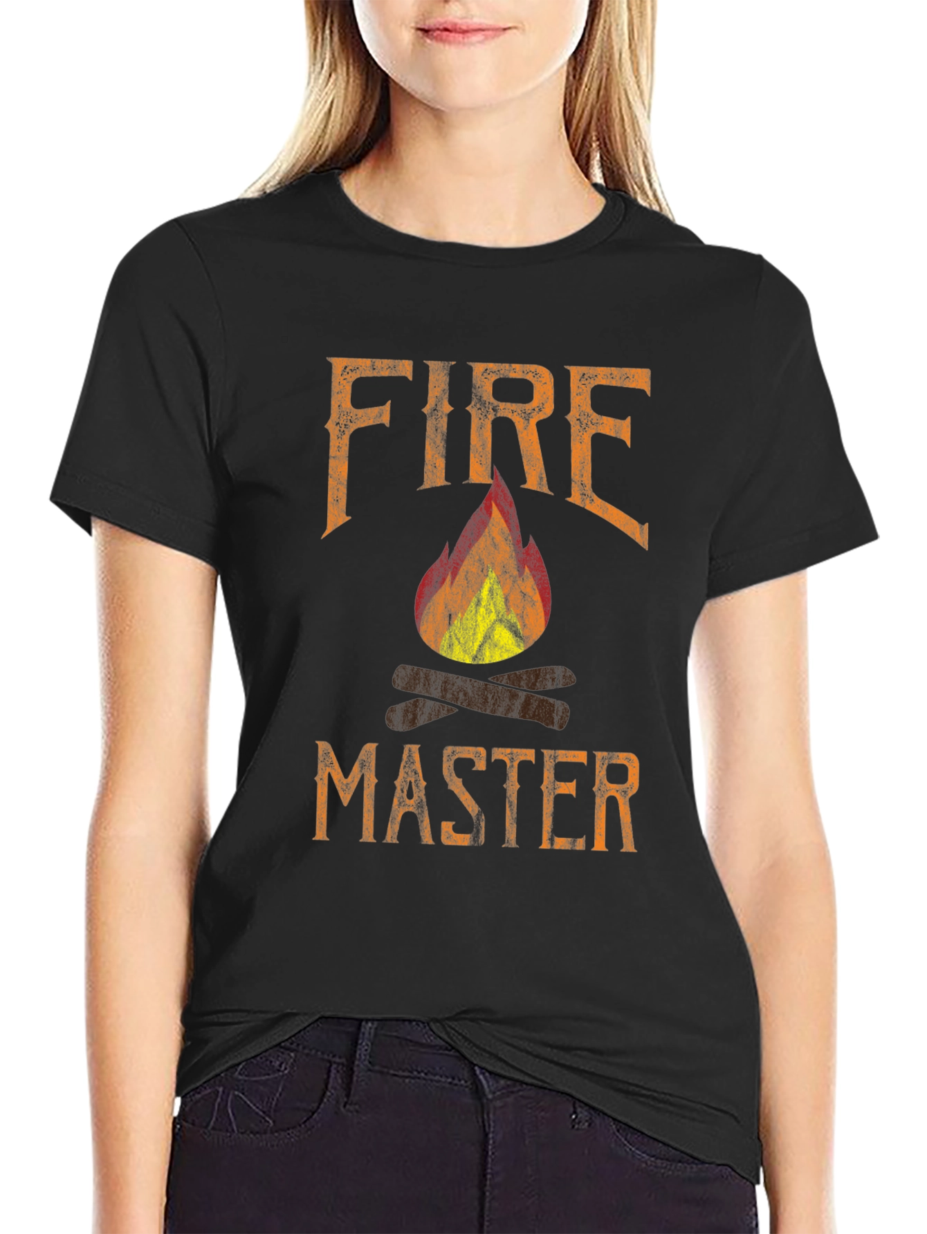 Fire Master Graphic Tee - Black