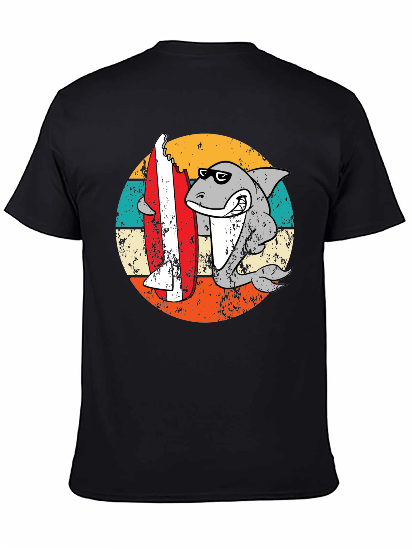 Shark Surfboard Bite T-Shirt