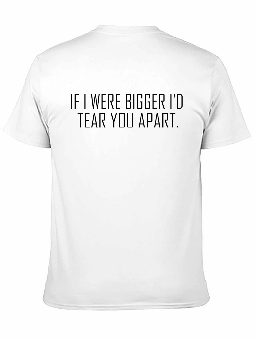 Mens If I Were Bigger Graphic Tee - Black