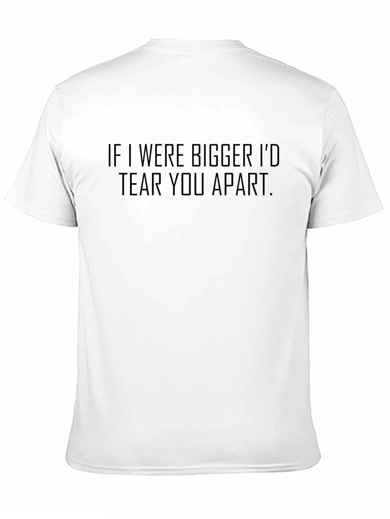 Mens If I Were Bigger Graphic Tee - Black