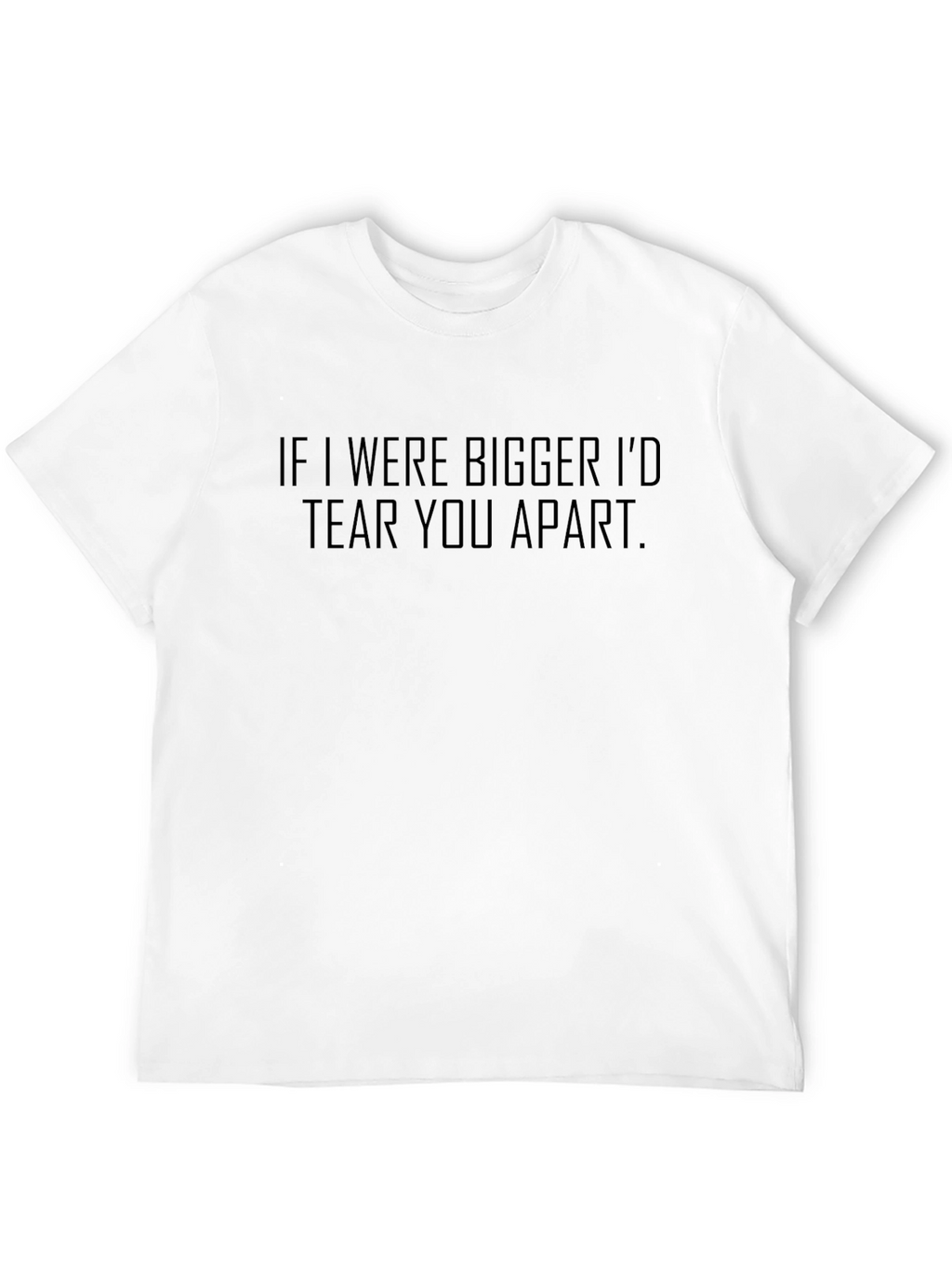 Mens If I Were Bigger Graphic Tee - Black