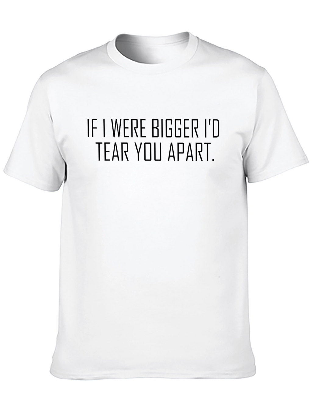 Mens If I Were Bigger Graphic Tee - Black