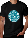 Water Seeks Its Own Level Graphic Tee - Black