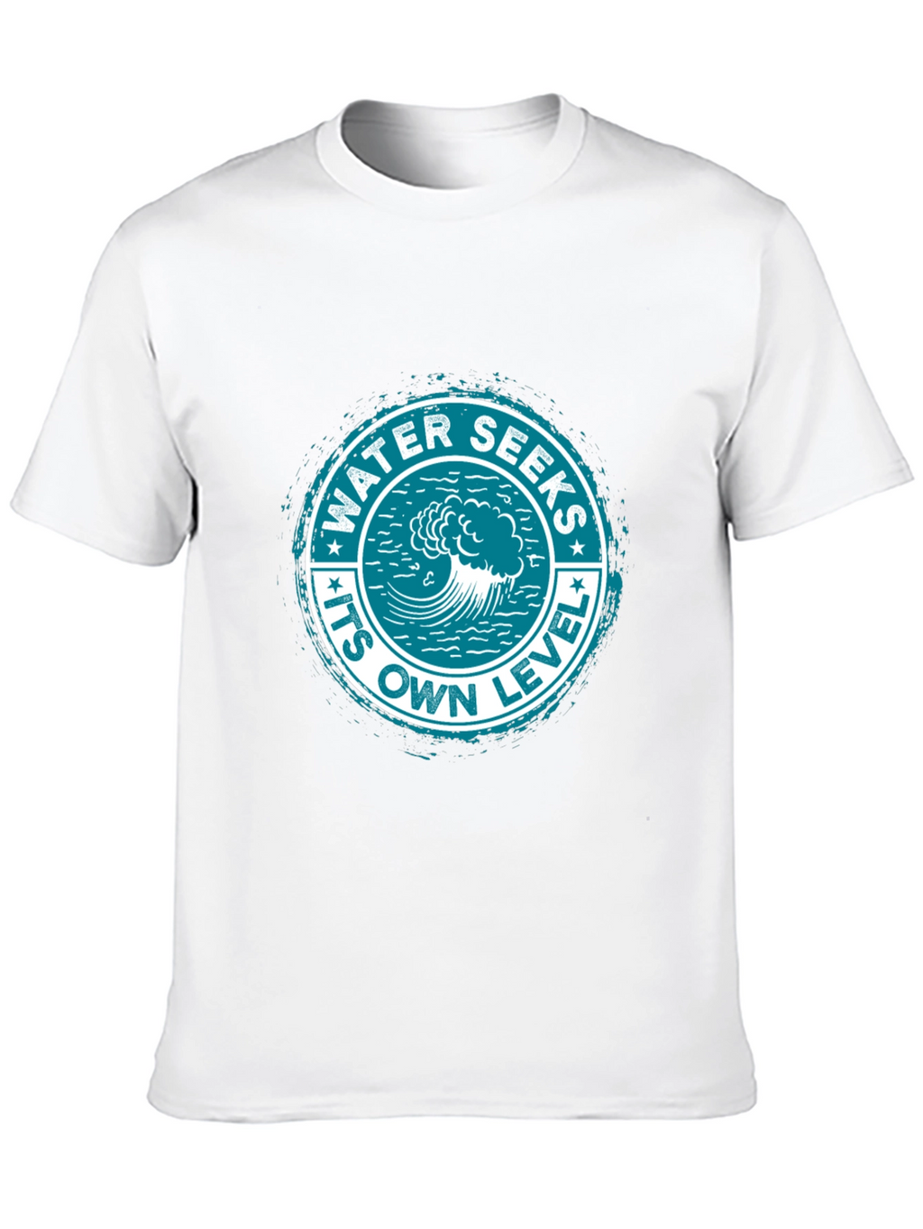 Water Seeks Its Own Level Graphic Tee - Black