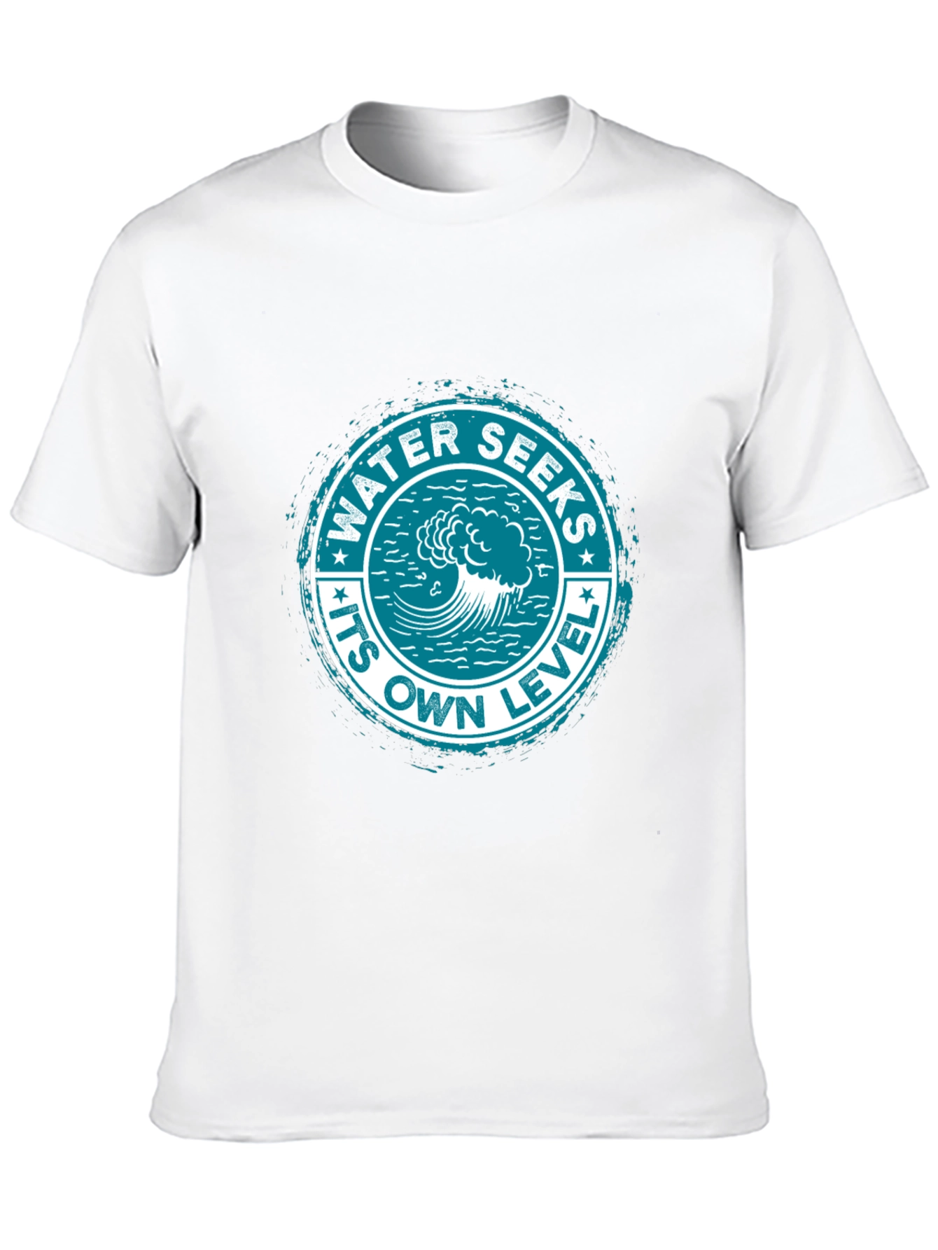 Water Seeks Its Own Level Graphic Tee - Black