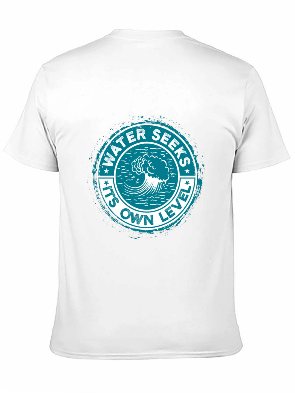Water Seeks Its Own Level Graphic Tee - Black