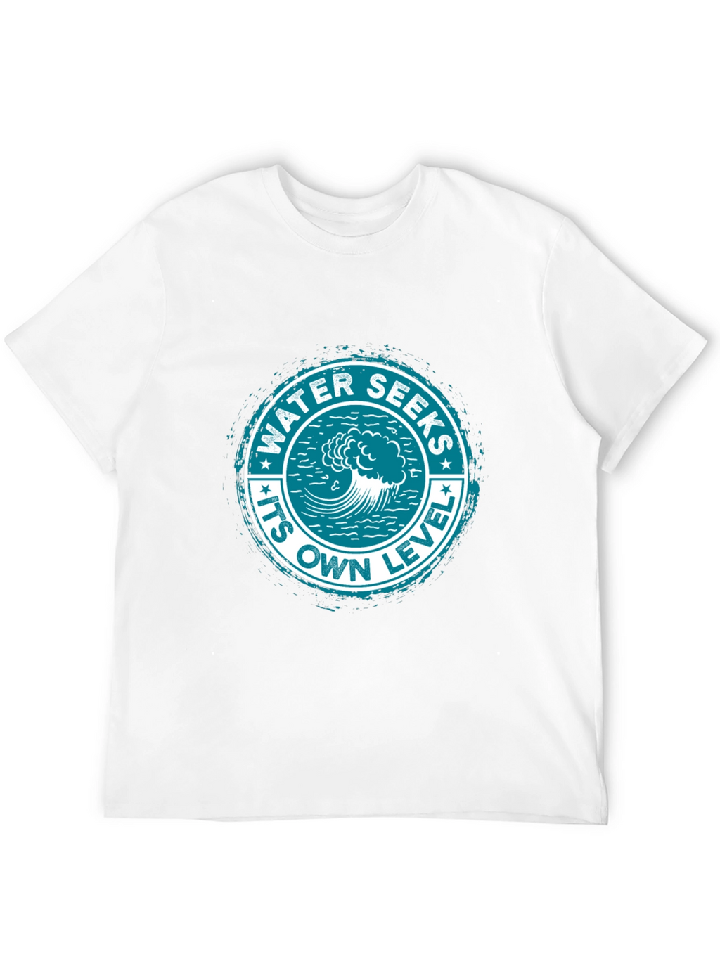 Water Seeks Its Own Level Graphic Tee - Black
