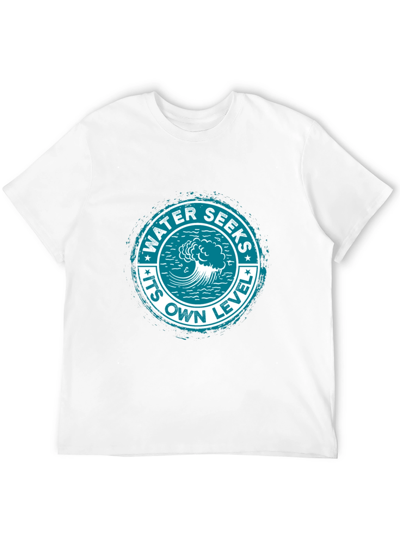 Water Seeks Its Own Level Graphic Tee - Black