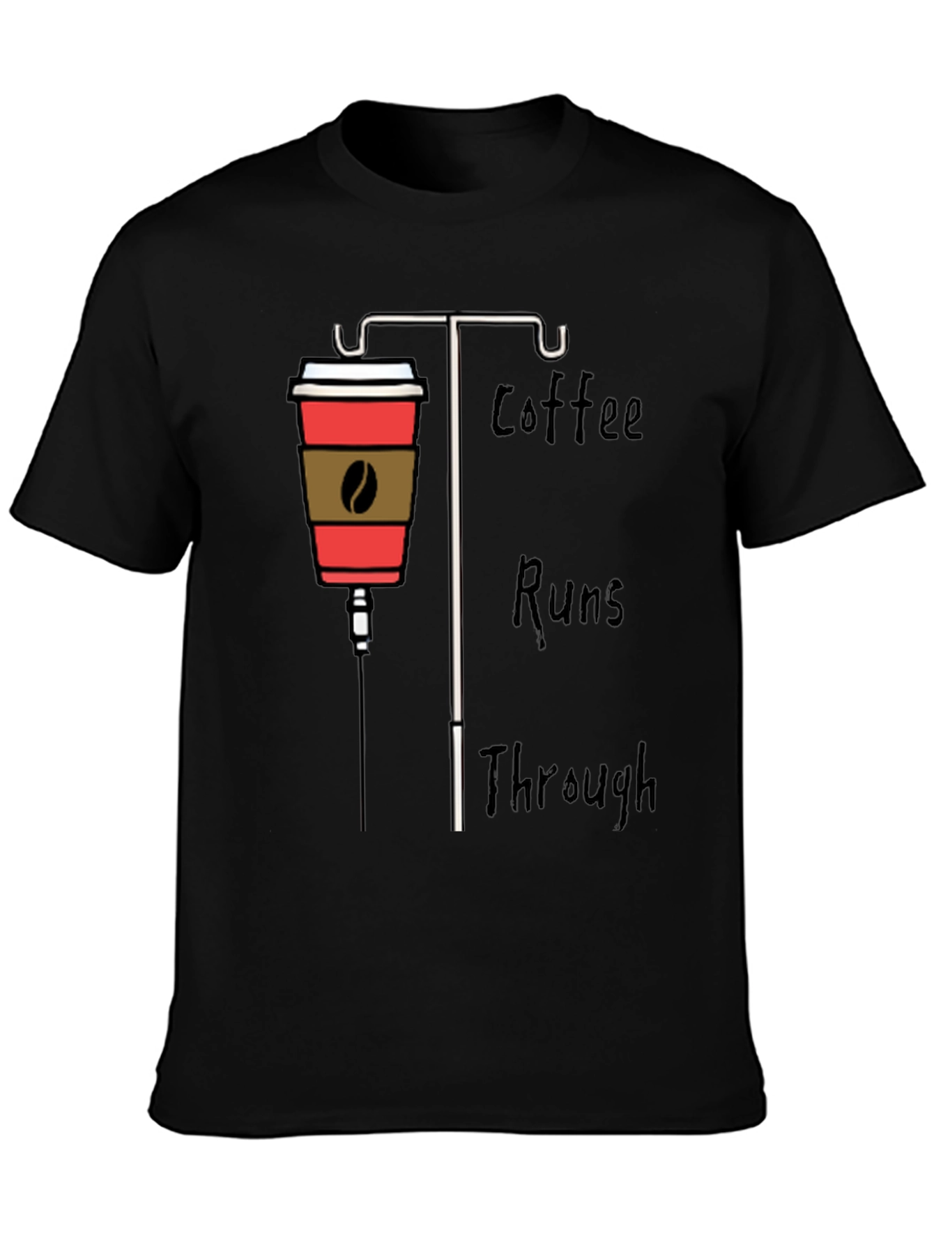 Coffee IV Drip Graphic Tee - Caffeine Lover Shirt