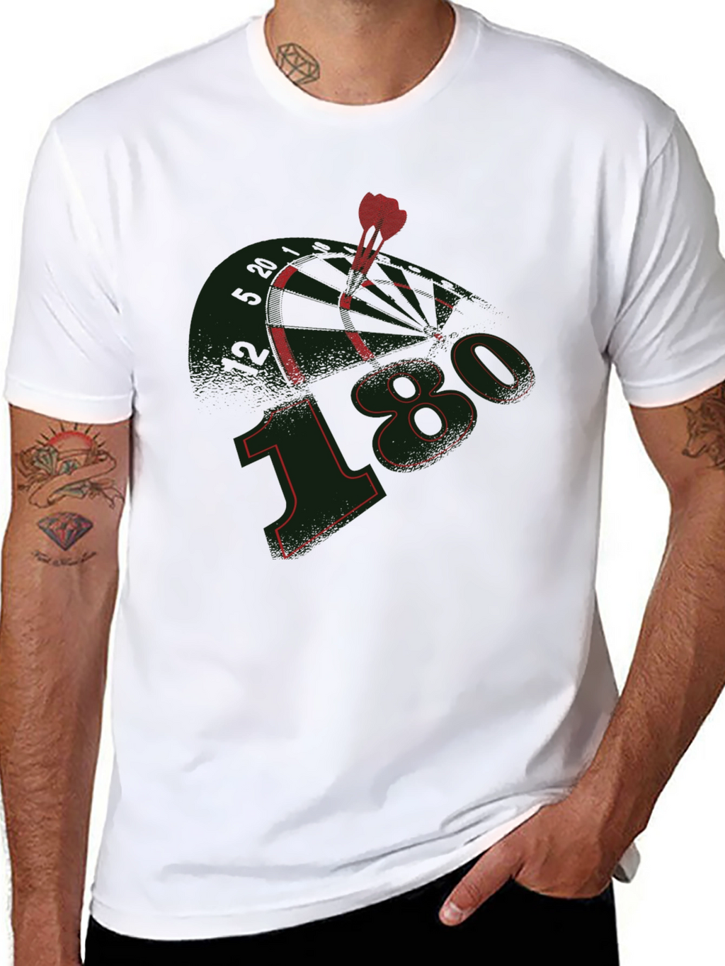 180 Darts T-Shirt - Bullseye Graphic Tee