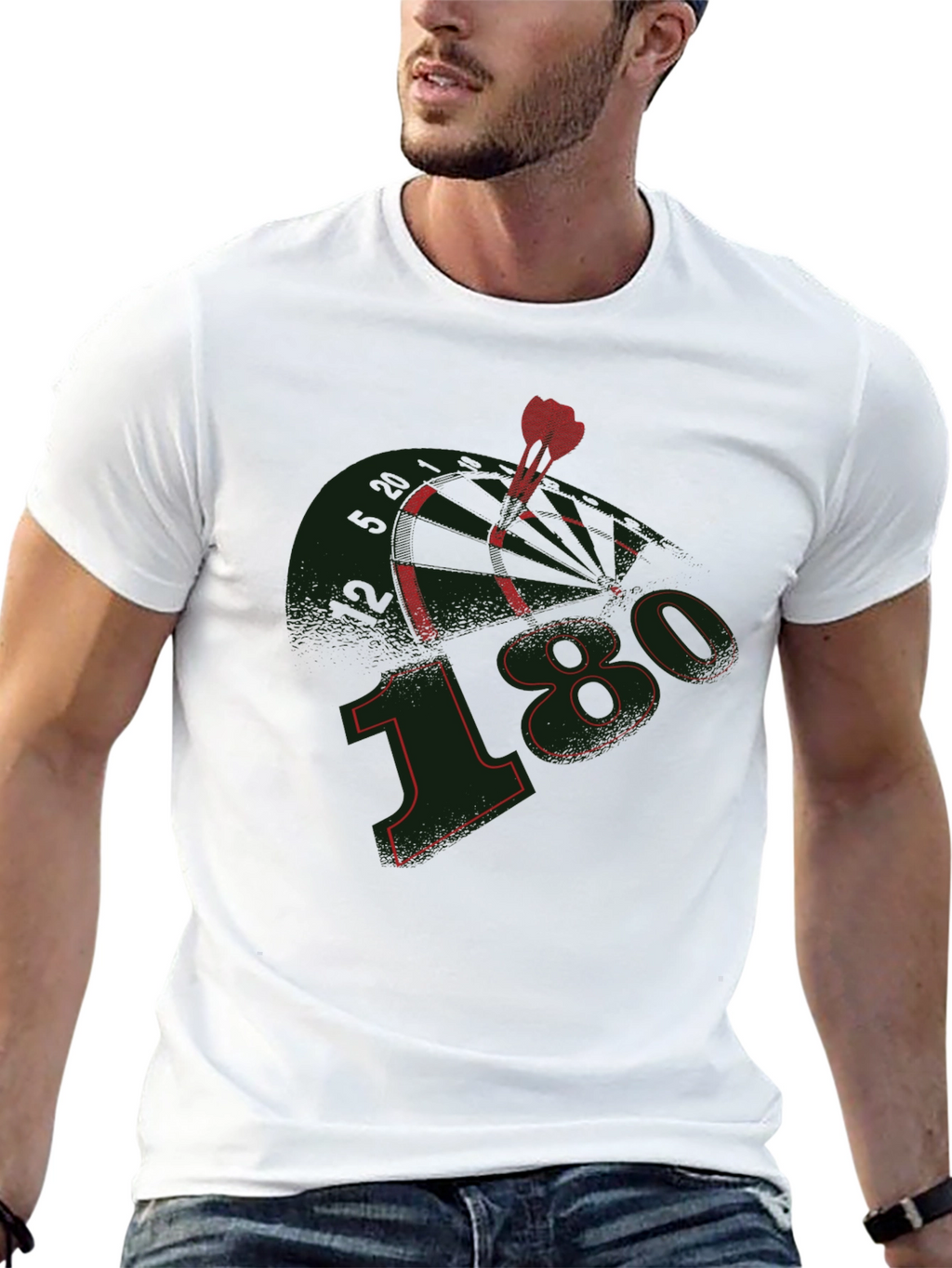 180 Darts T-Shirt - Bullseye Graphic Tee