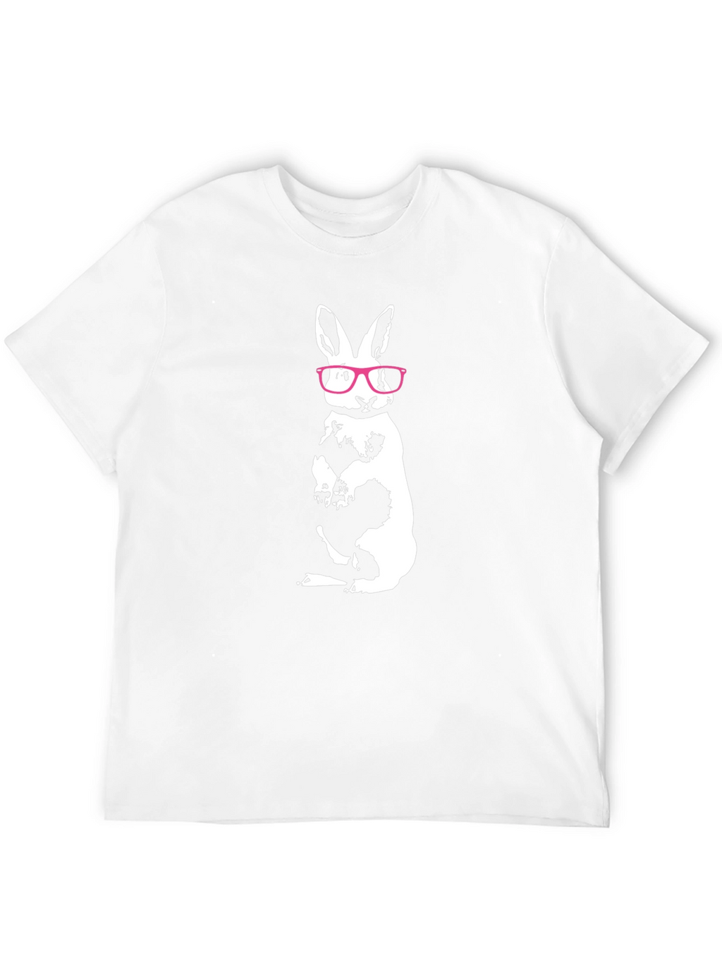 Cool Rabbit Tee - Black Cotton Graphic Shirt