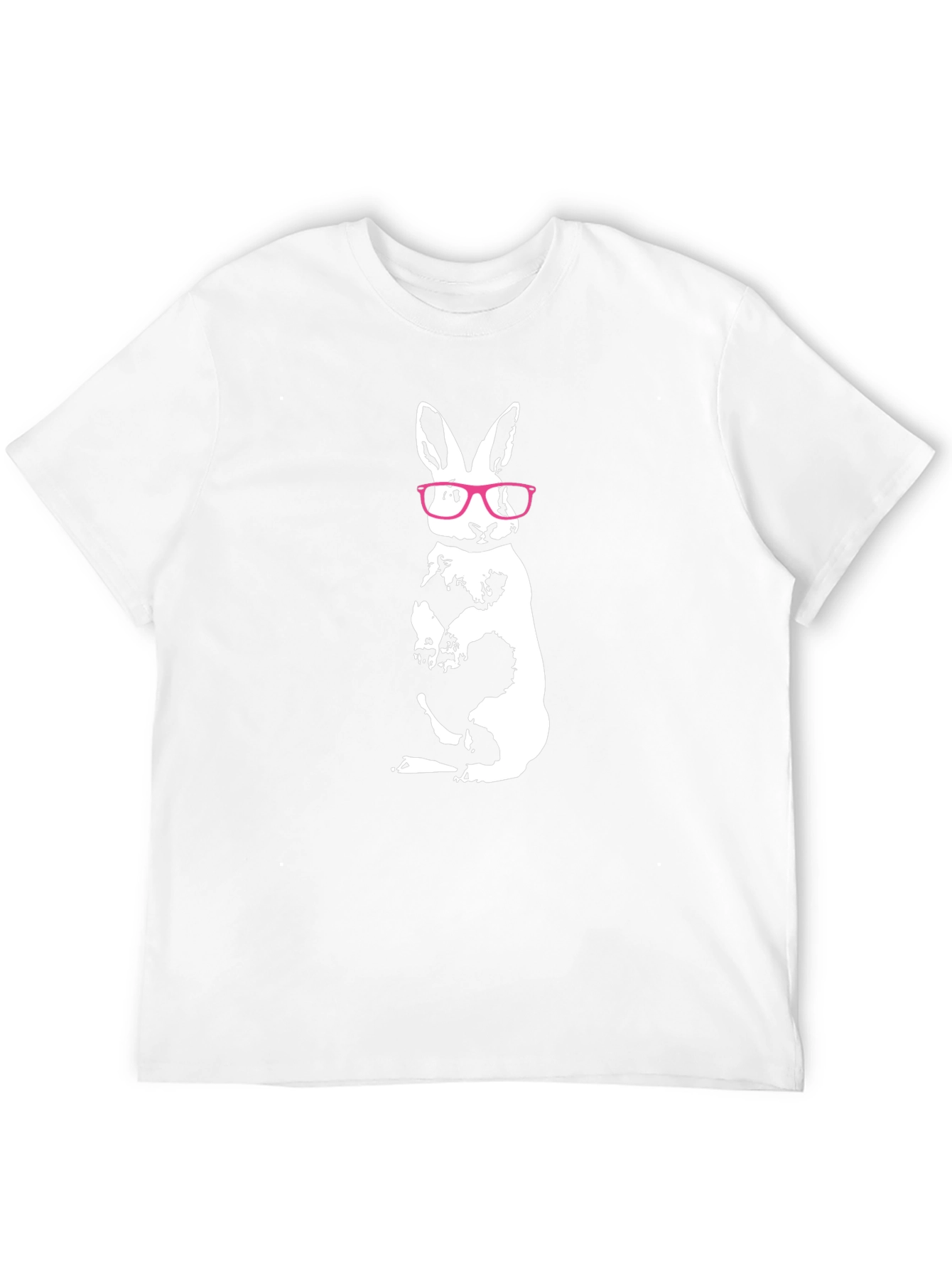 Cool Rabbit Tee - Black Cotton Graphic Shirt