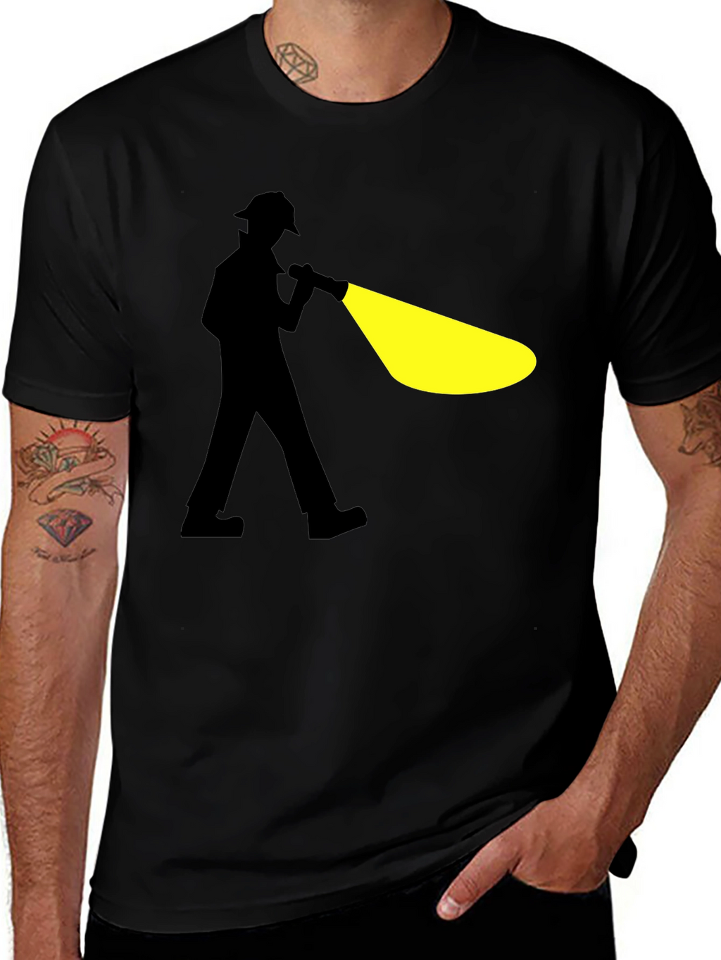 Illuminating Detective Graphic T-Shirt