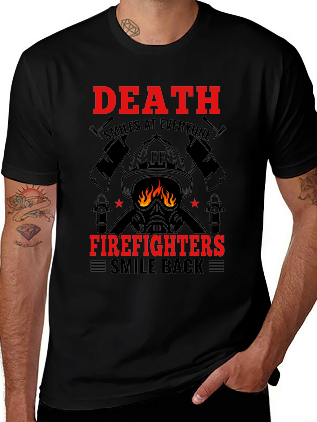 Firefighter Death Smiles T-Shirt