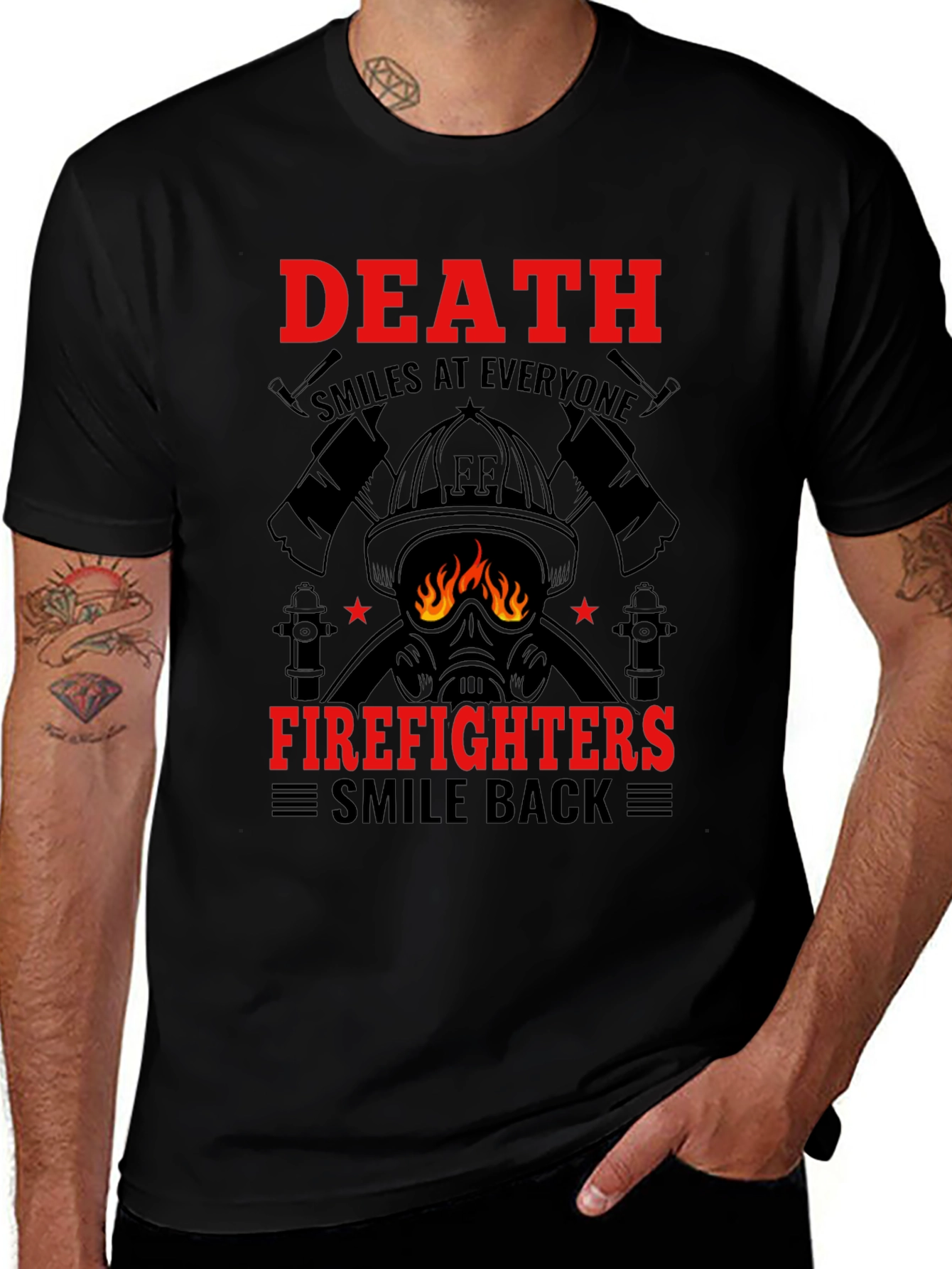 Firefighter Death Smiles T-Shirt
