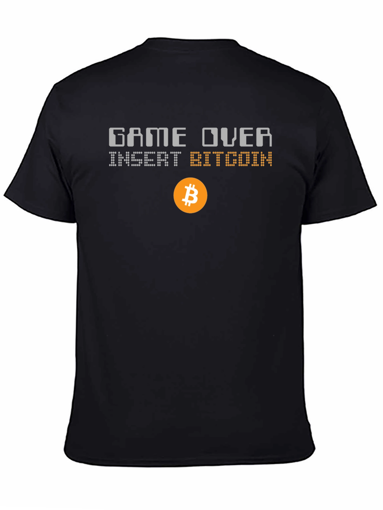 Game Over Insert Bitcoin Graphic T-Shirt