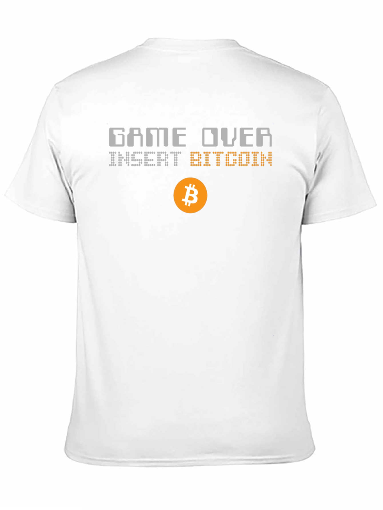 Game Over Insert Bitcoin Graphic T-Shirt