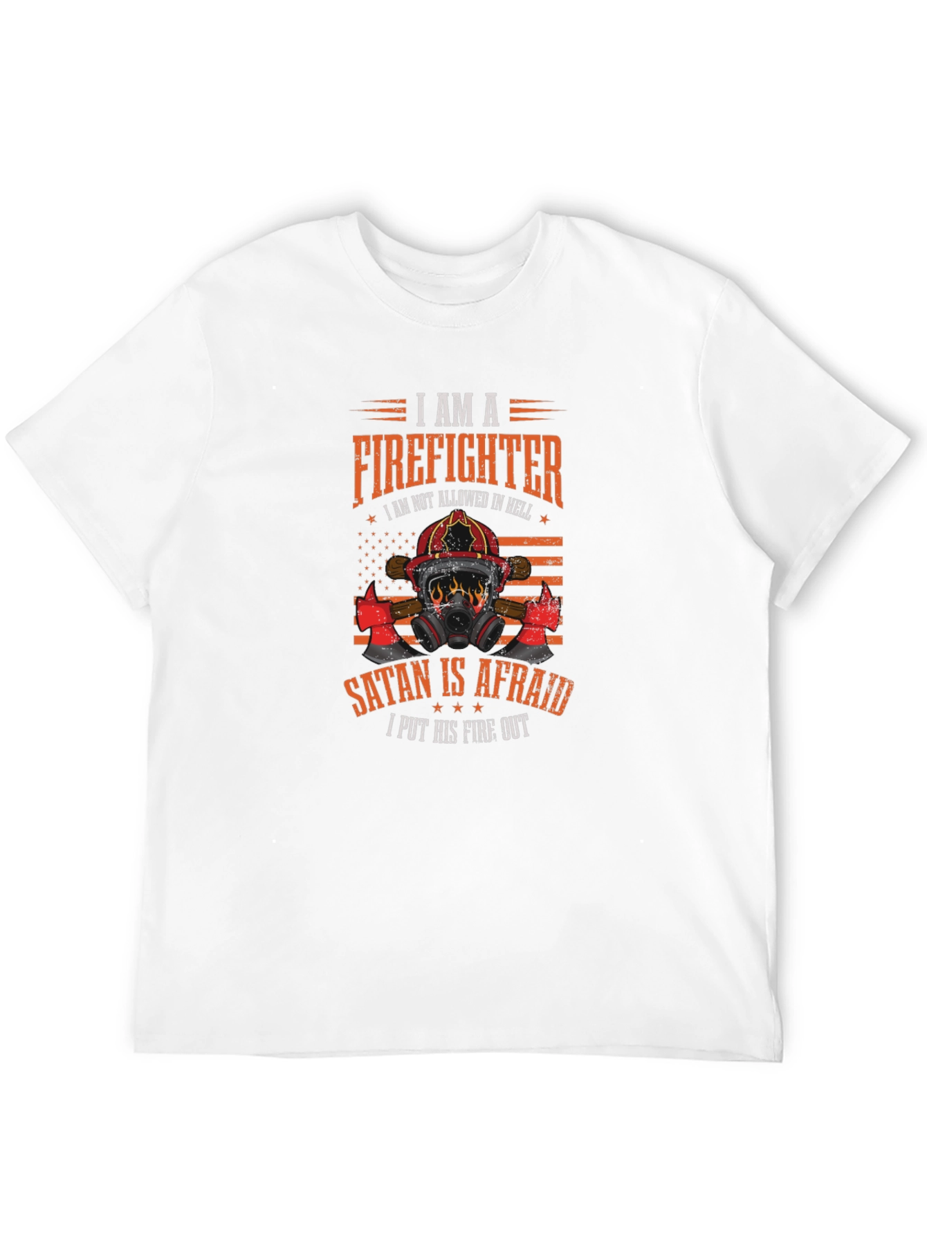 Firefighter Graphic Tee - Satan is Afraid