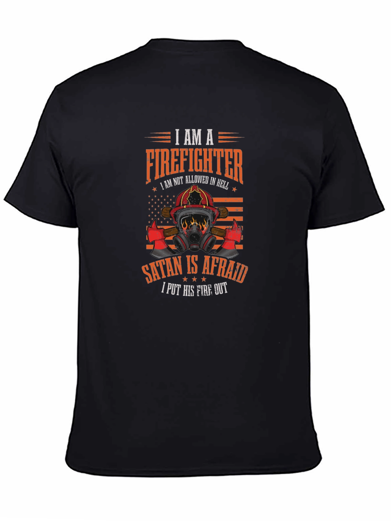 Firefighter Graphic Tee - Satan is Afraid
