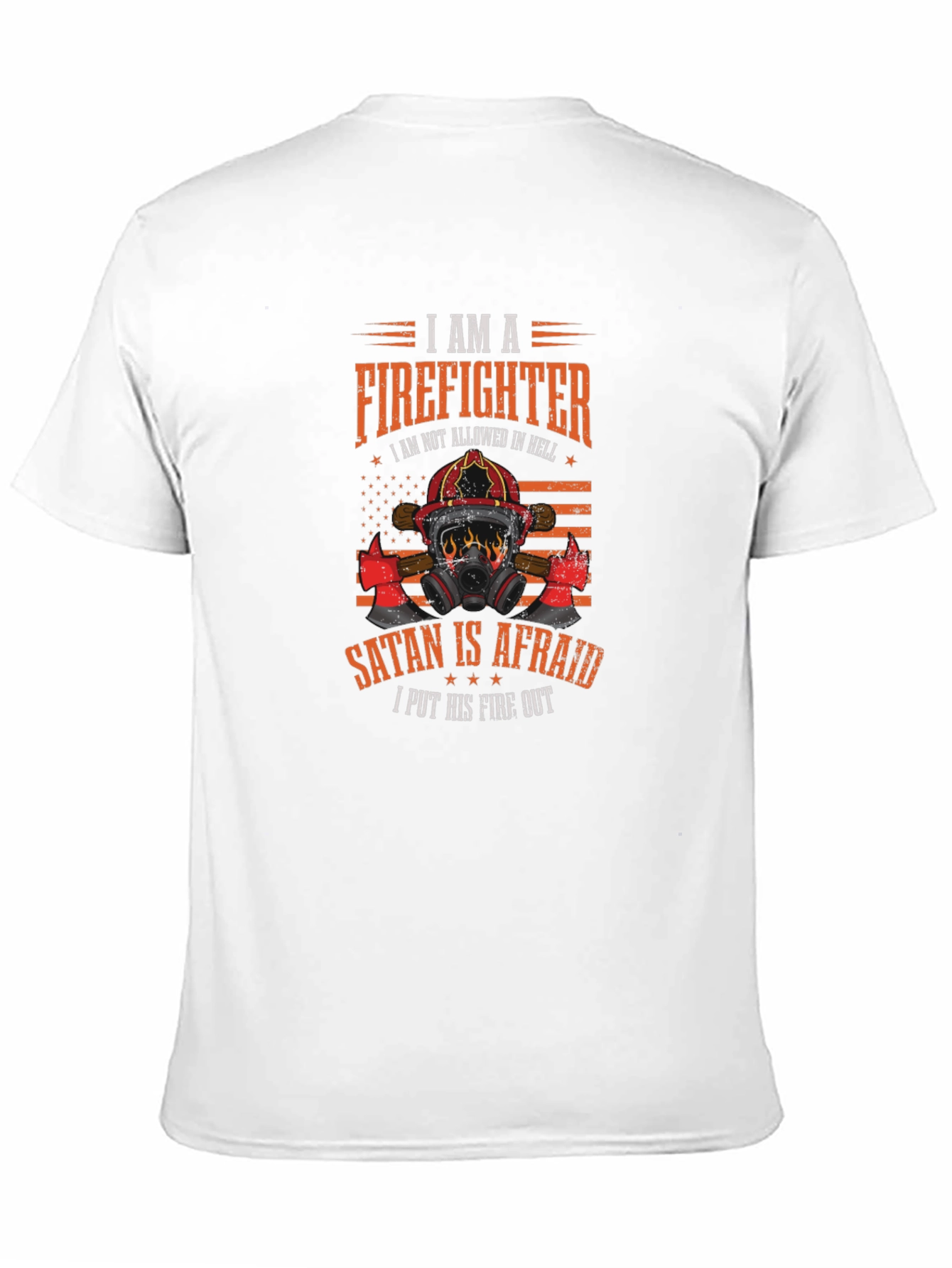 Firefighter Graphic Tee - Satan is Afraid