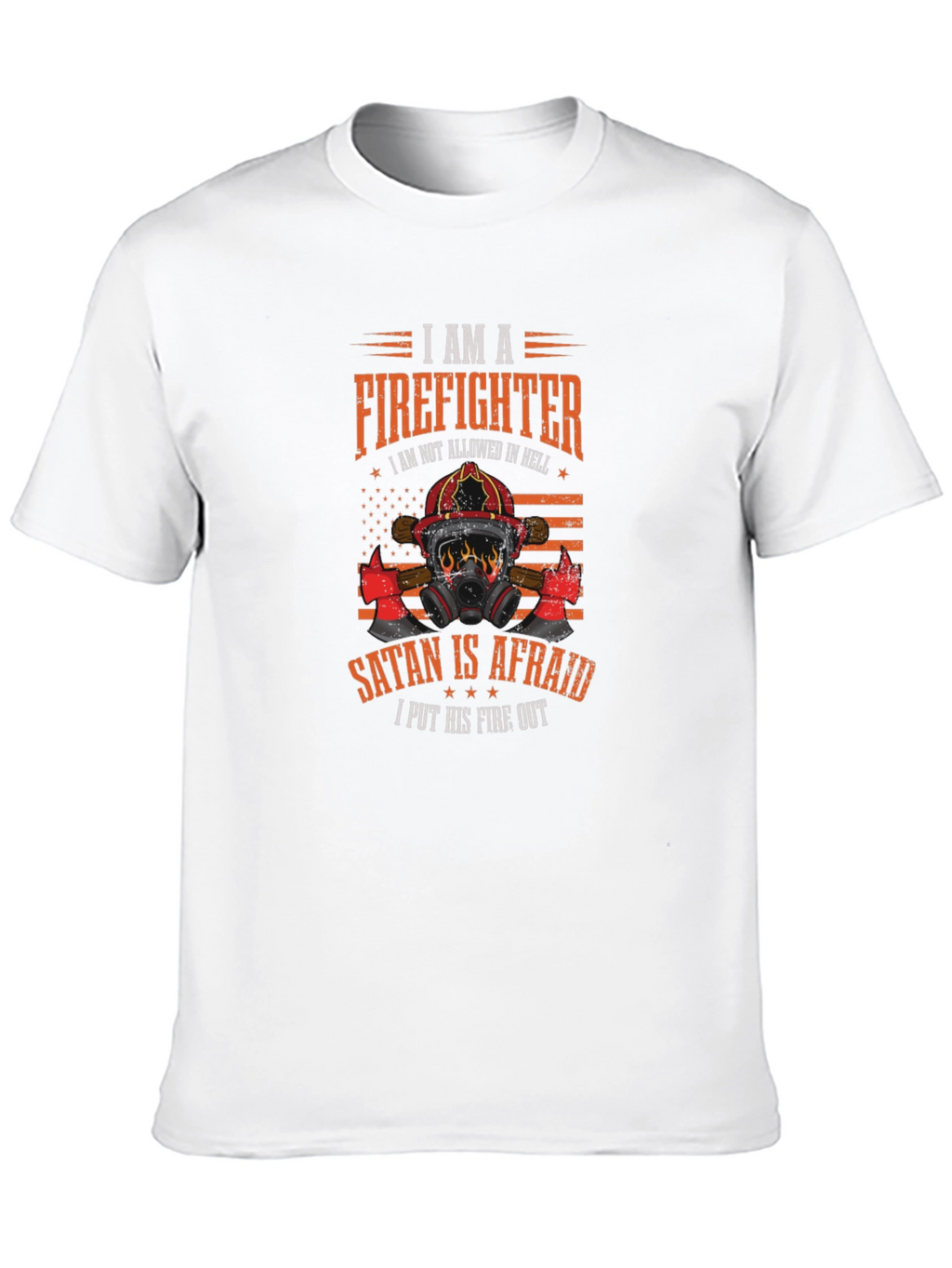Firefighter Graphic Tee - Satan is Afraid