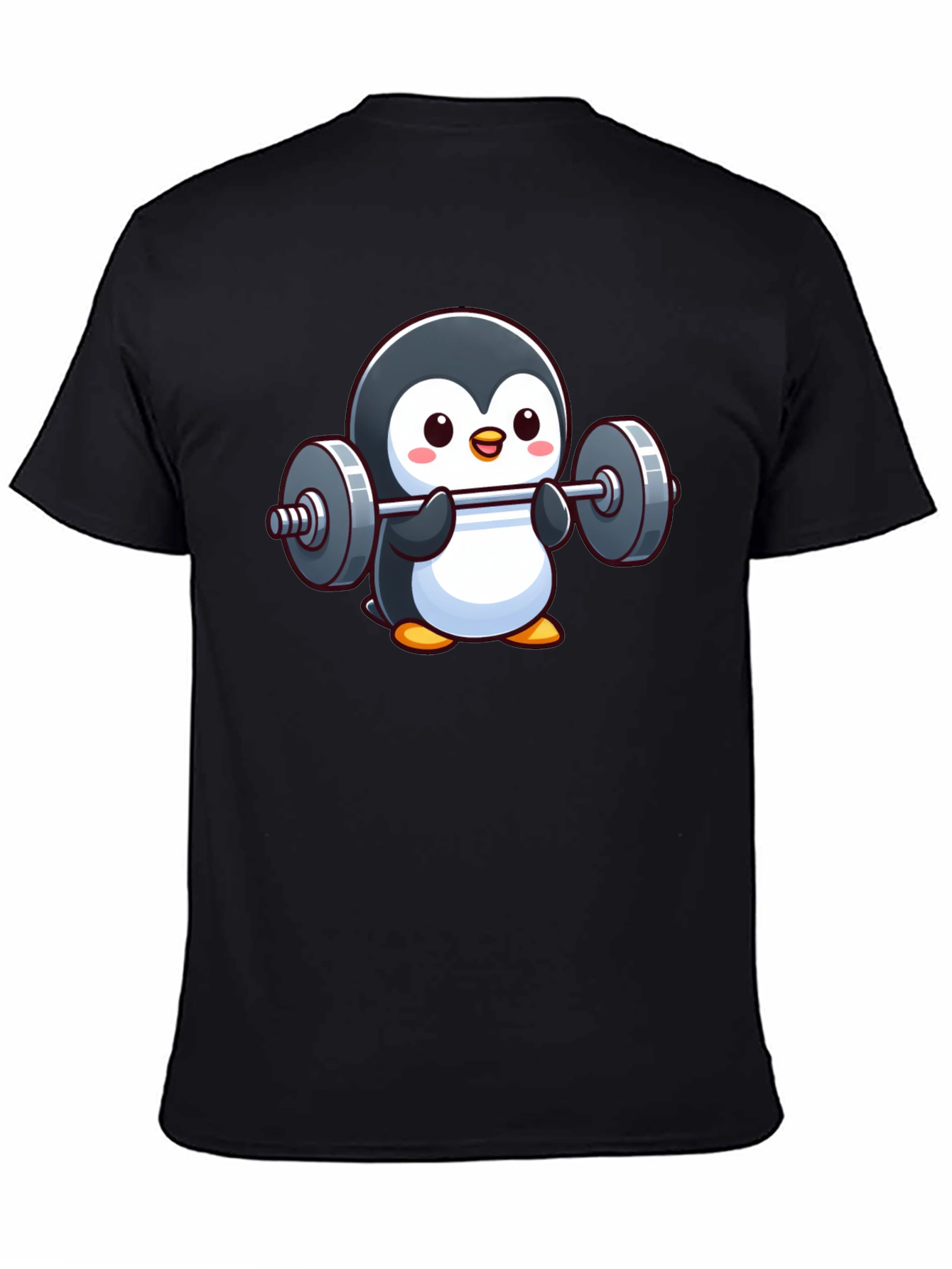 Penguin Powerlifter T-Shirt: Cute Workout Tee
