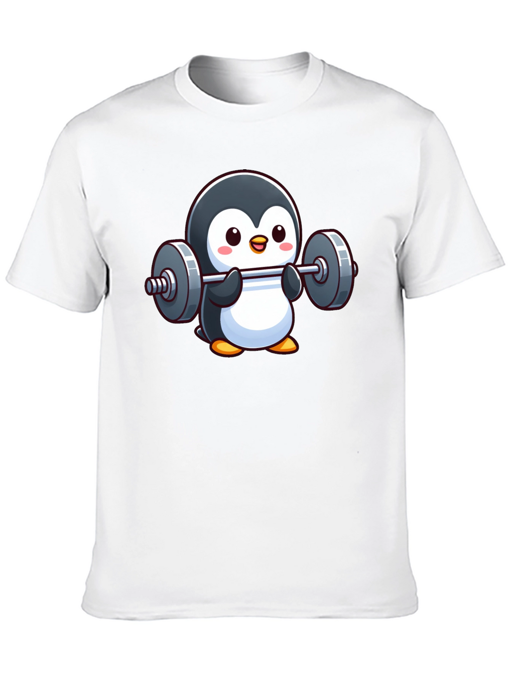 Penguin Powerlifter T-Shirt: Cute Workout Tee
