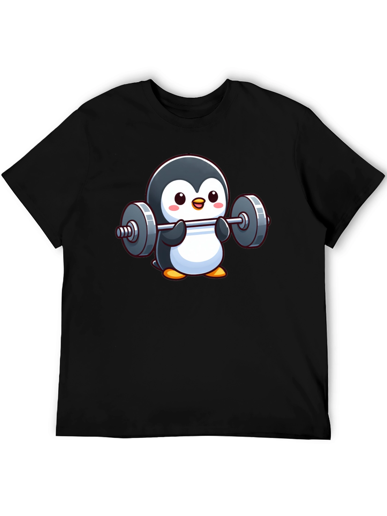 Penguin Powerlifter T-Shirt: Cute Workout Tee