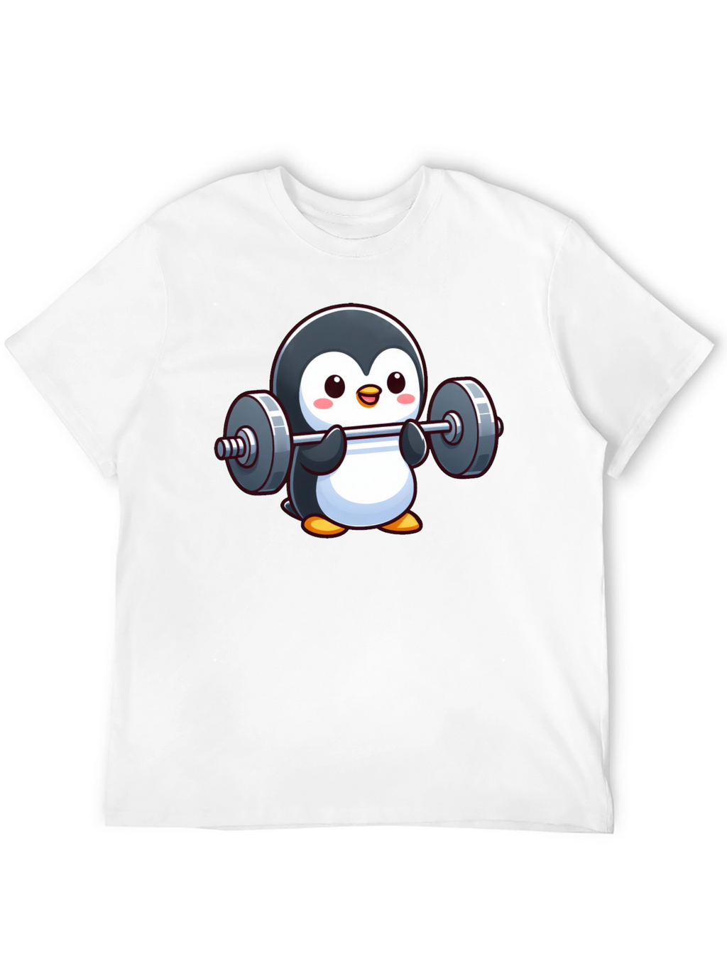 Penguin Powerlifter T-Shirt: Cute Workout Tee