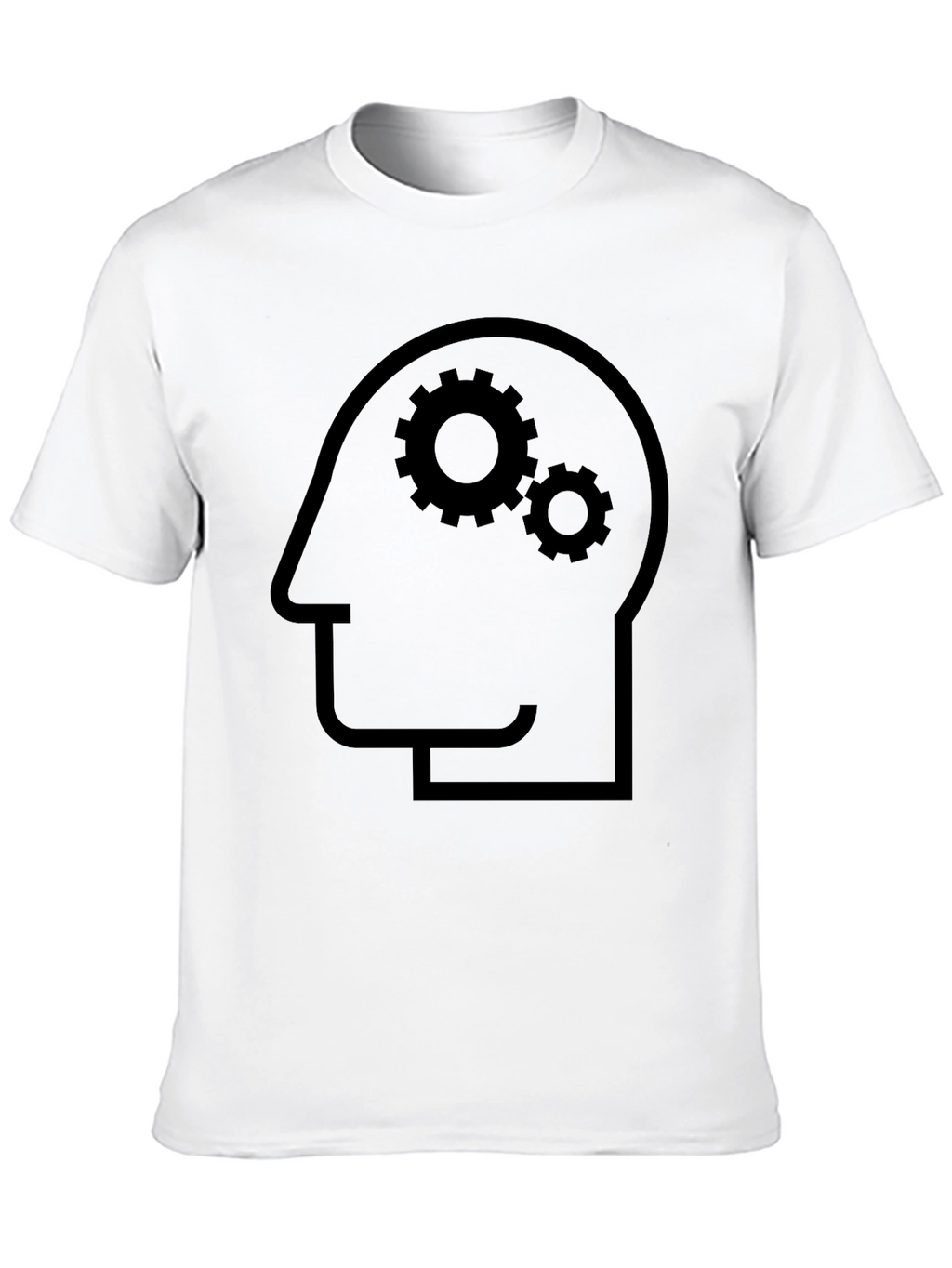Thinking Gears Graphic Tee - Black Cotton