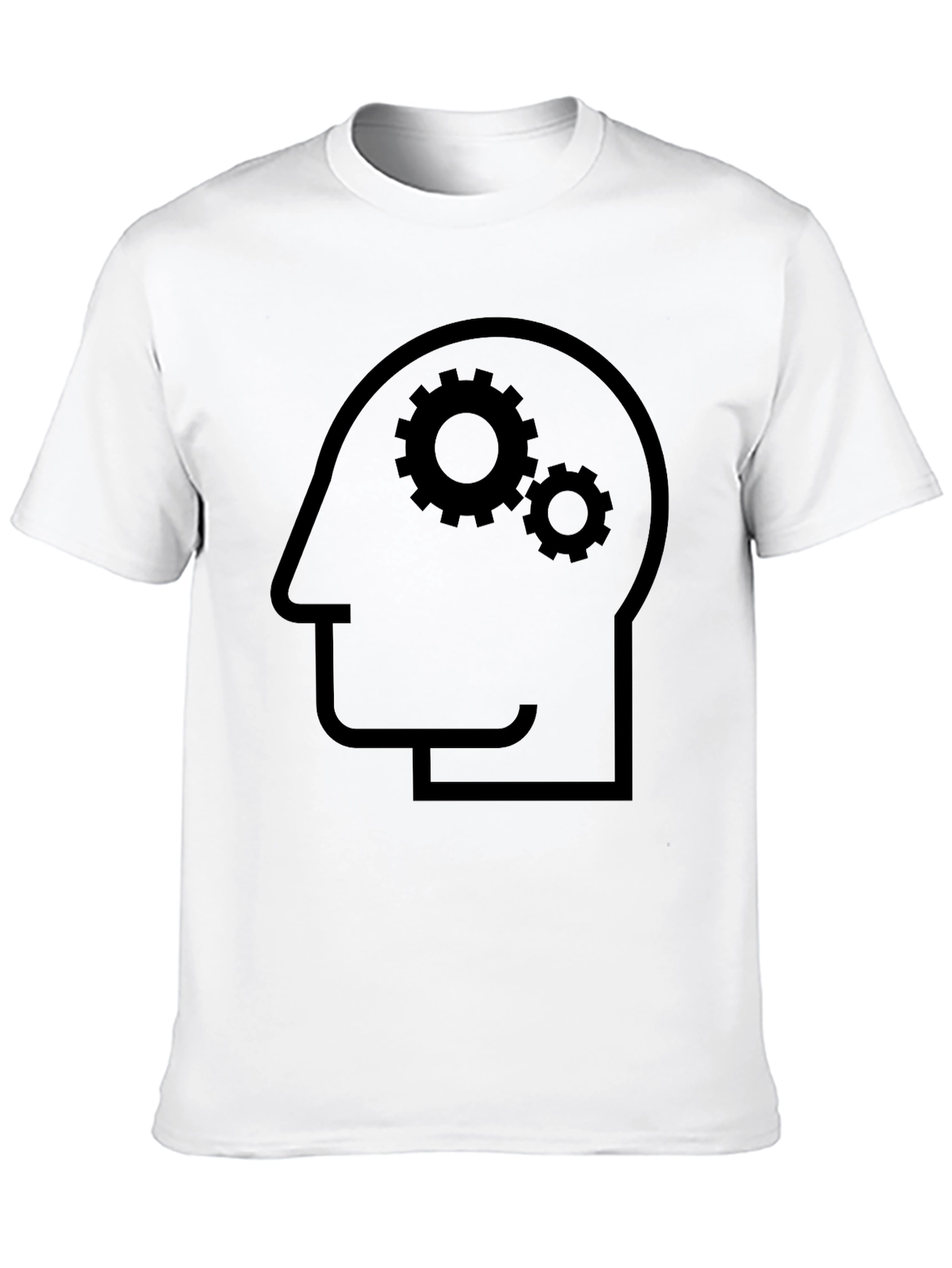 Thinking Gears Graphic Tee - Black Cotton