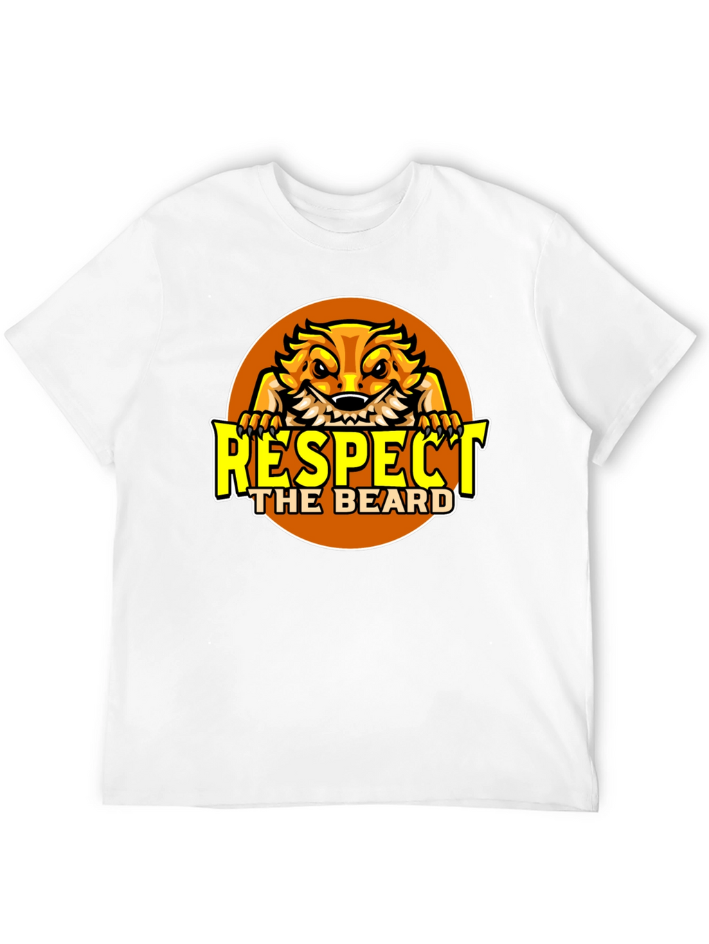 Respect the Beard T-Shirt Bearded Dragon Design