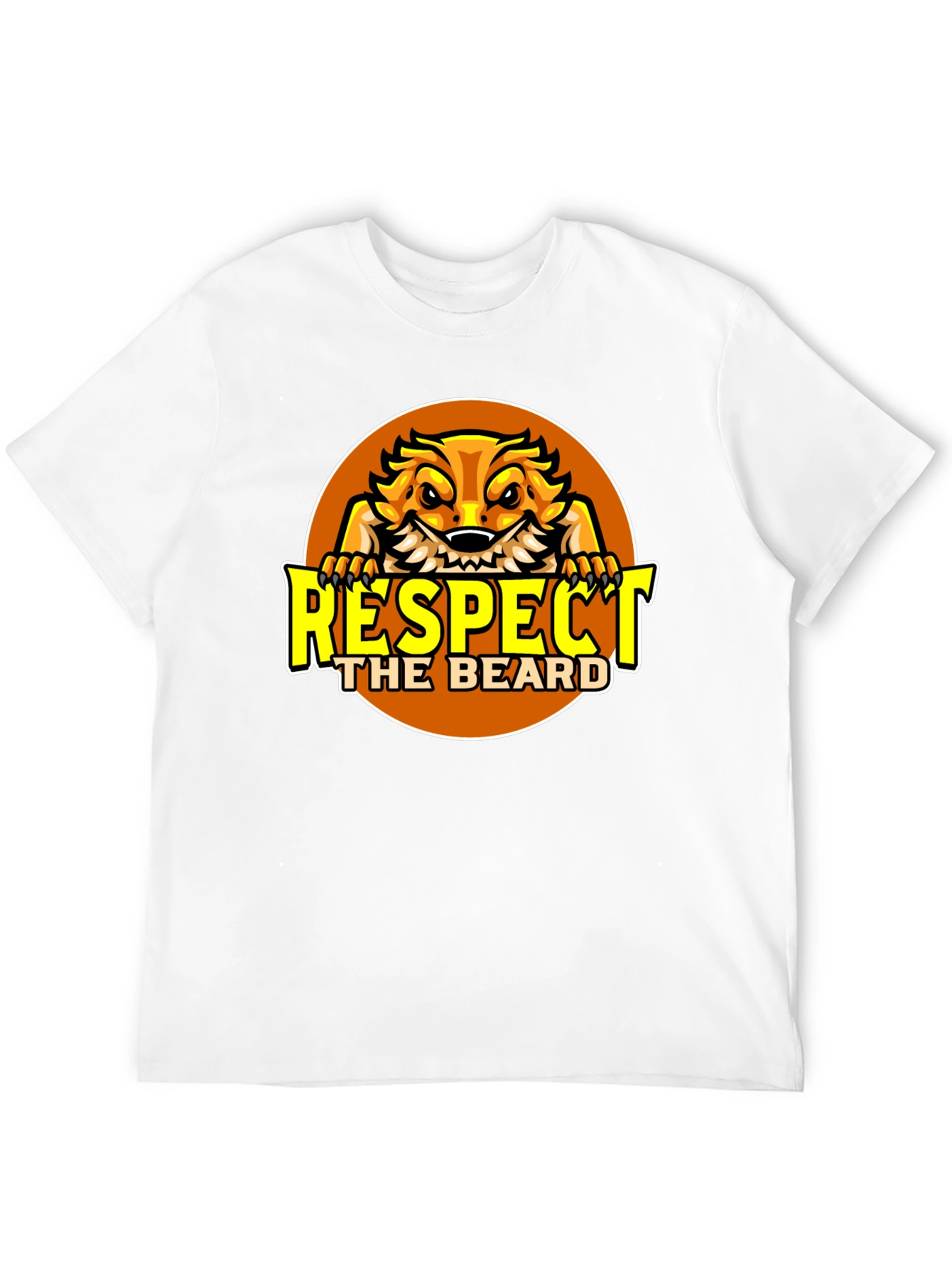 Respect the Beard T-Shirt Bearded Dragon Design