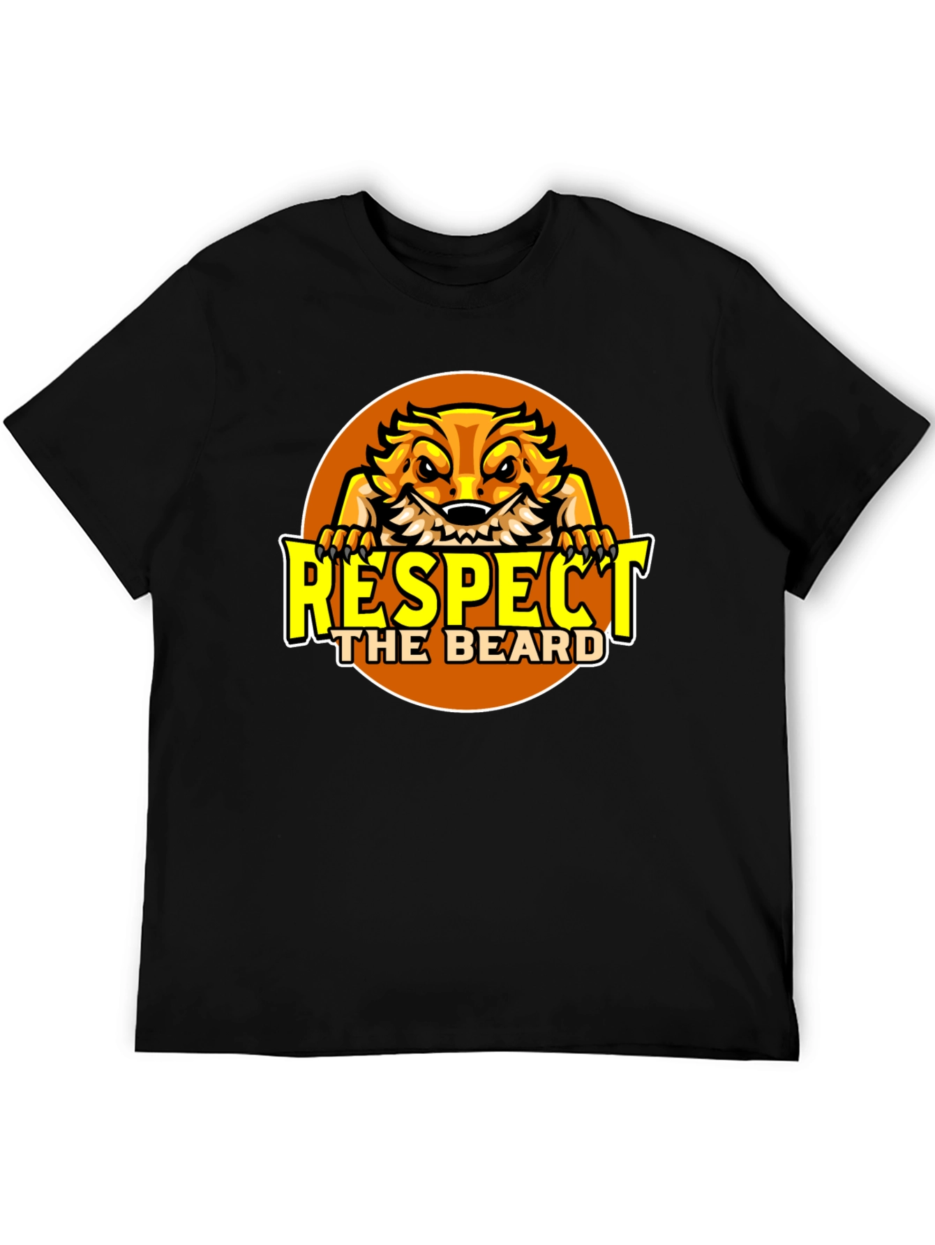 Respect the Beard T-Shirt Bearded Dragon Design