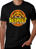 Respect the Beard T-Shirt Bearded Dragon Design