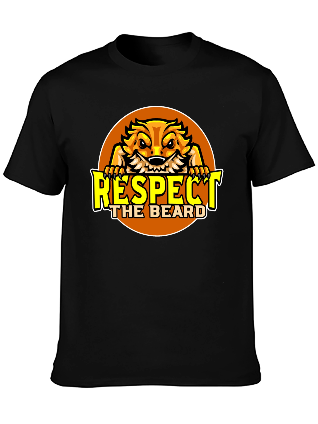 Respect the Beard T-Shirt Bearded Dragon Design