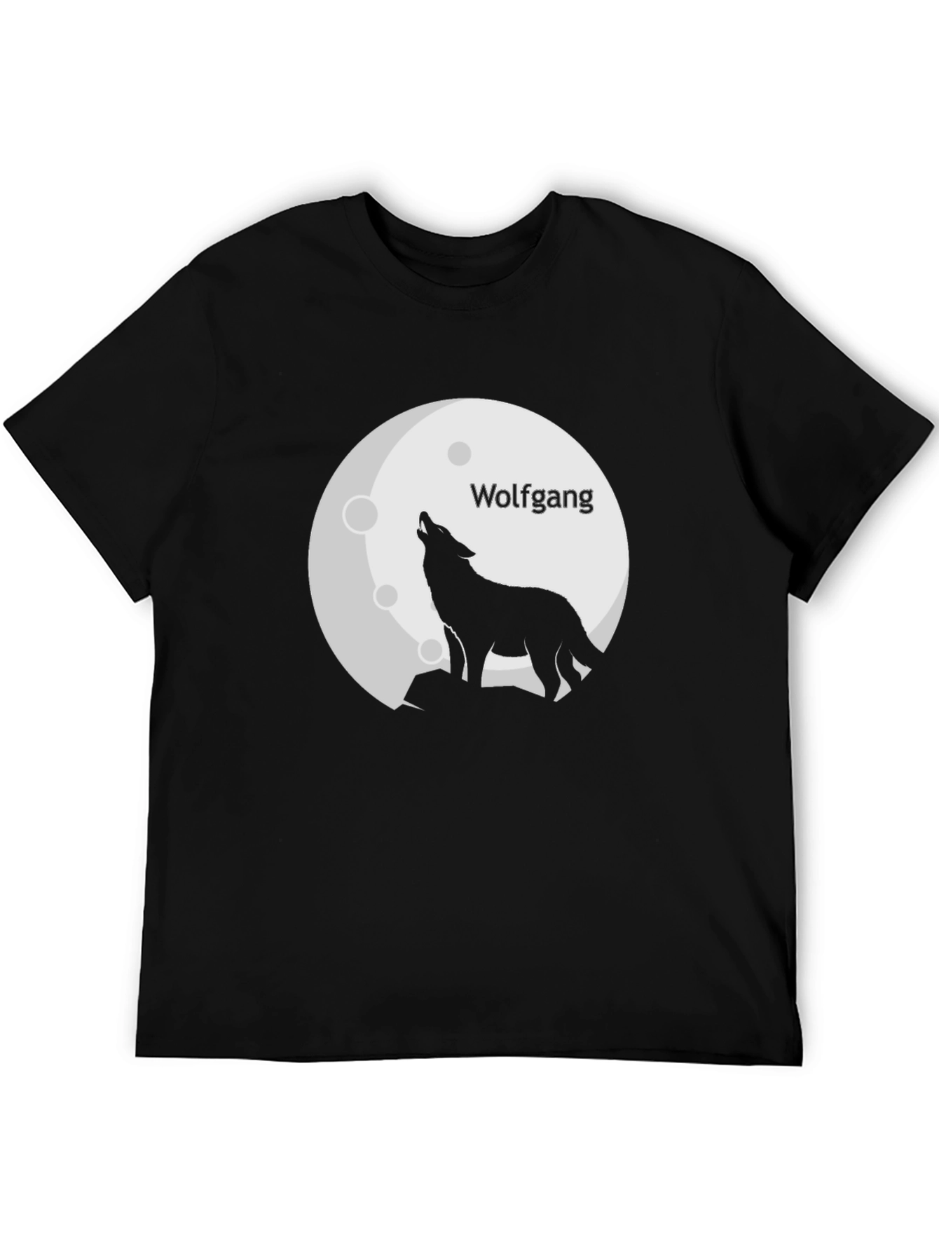 Wolf Moon Wolfgang Black T-Shirt