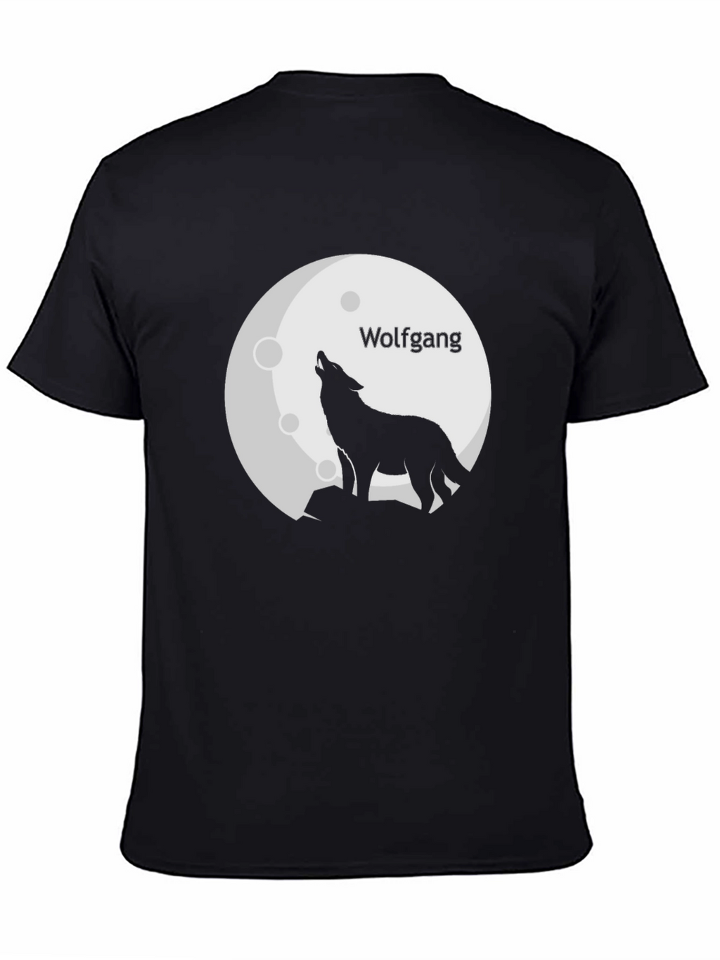 Wolf Moon Wolfgang Black T-Shirt