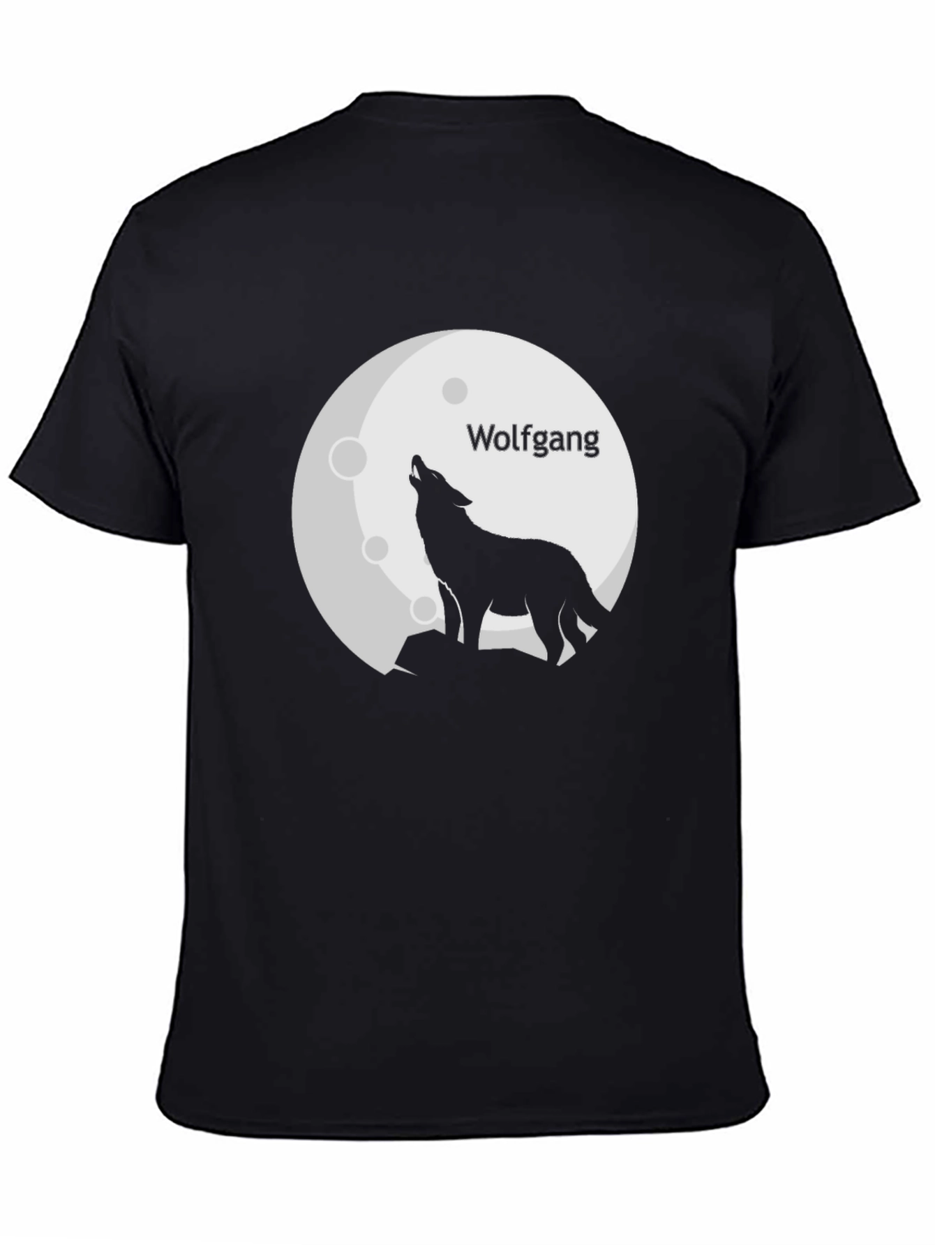 Wolf Moon Wolfgang Black T-Shirt