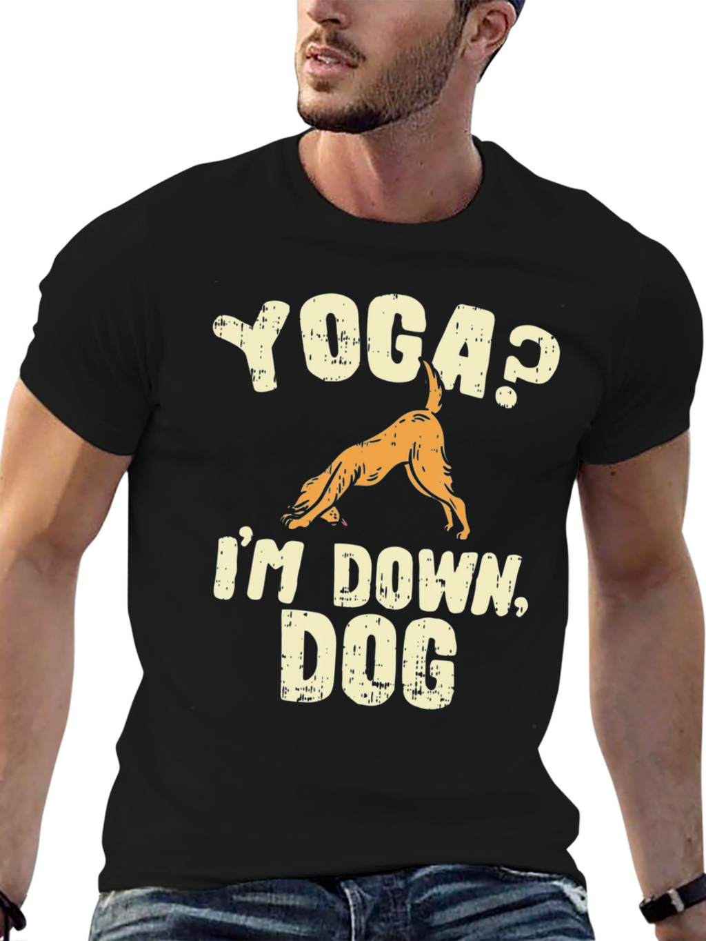 Yoga? Im Down Dog Graphic T-Shirt