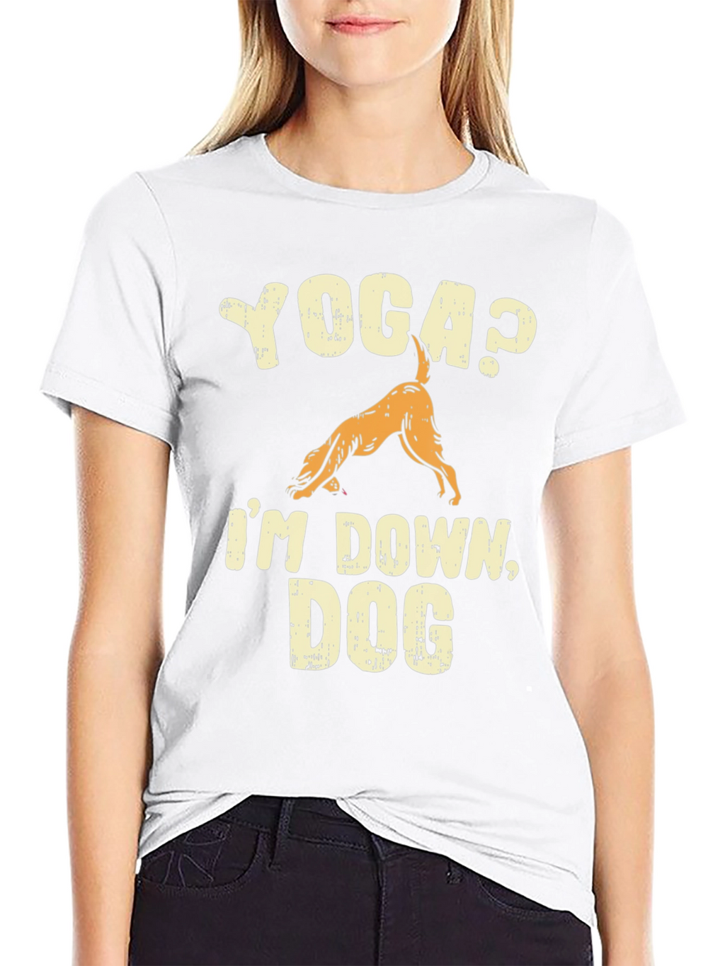 Yoga? Im Down Dog Graphic T-Shirt