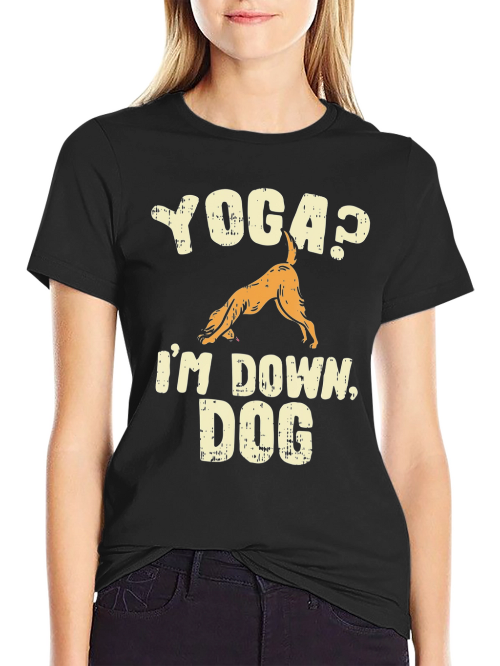 Yoga? Im Down Dog Graphic T-Shirt