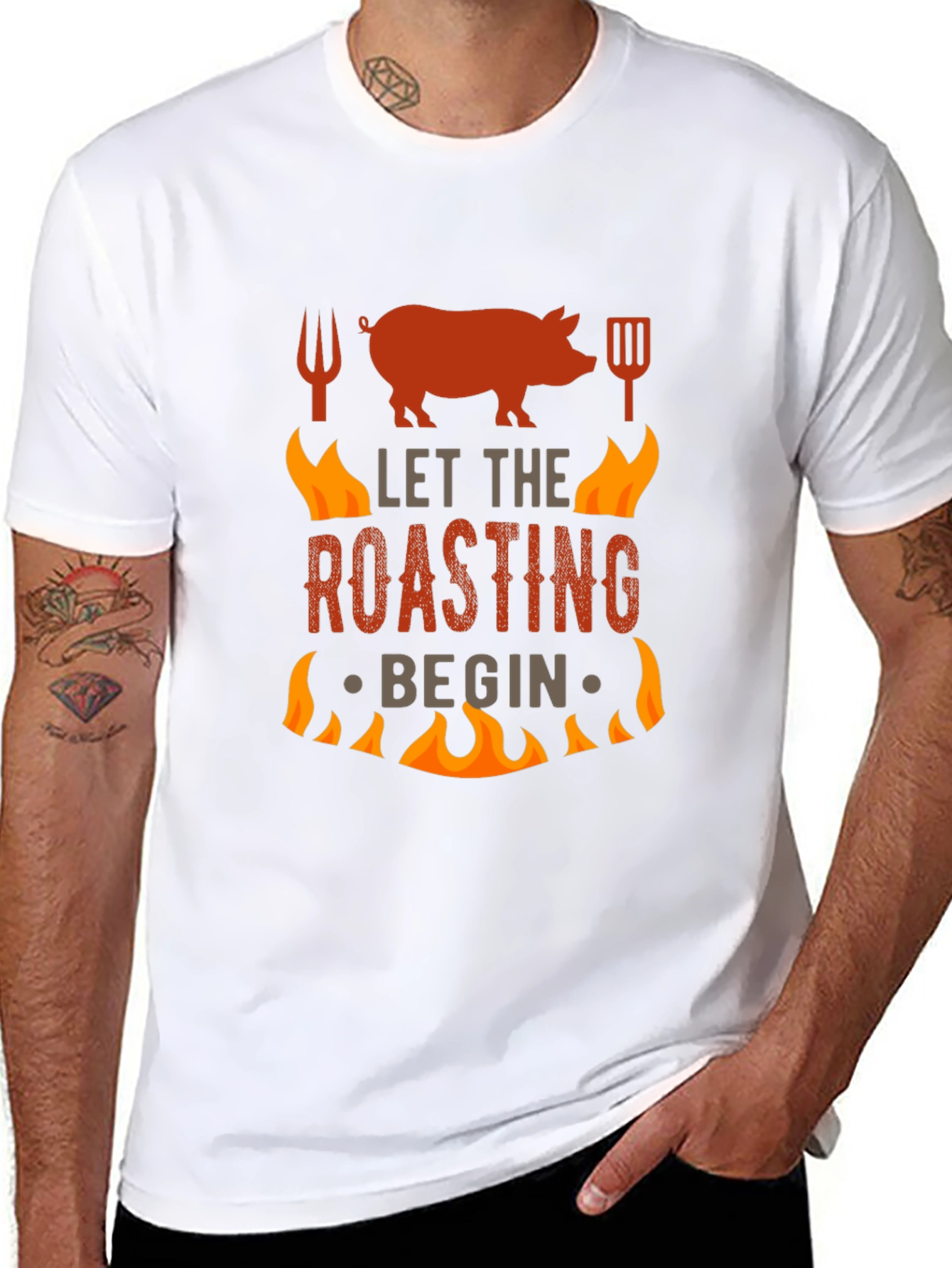BBQ Roasting T-Shirt - Let The Roasting Begin!