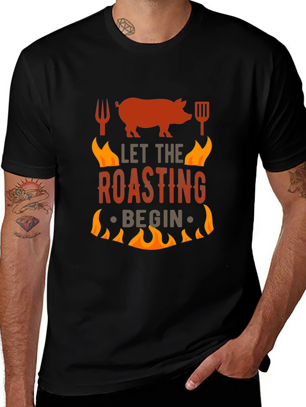 BBQ Roasting T-Shirt - Let The Roasting Begin!