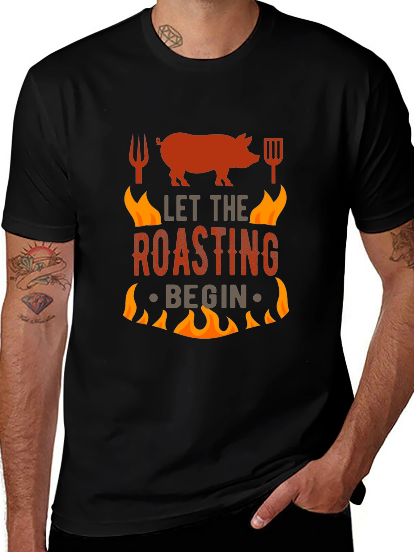 BBQ Roasting T-Shirt - Let The Roasting Begin!